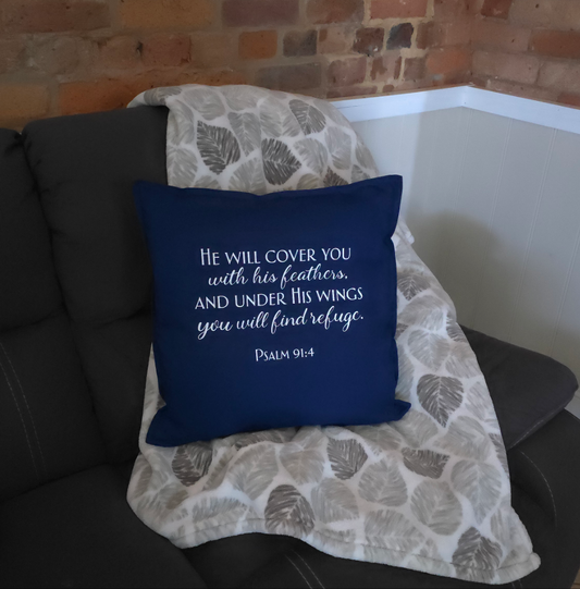 PSALM 91:4 CUSHION