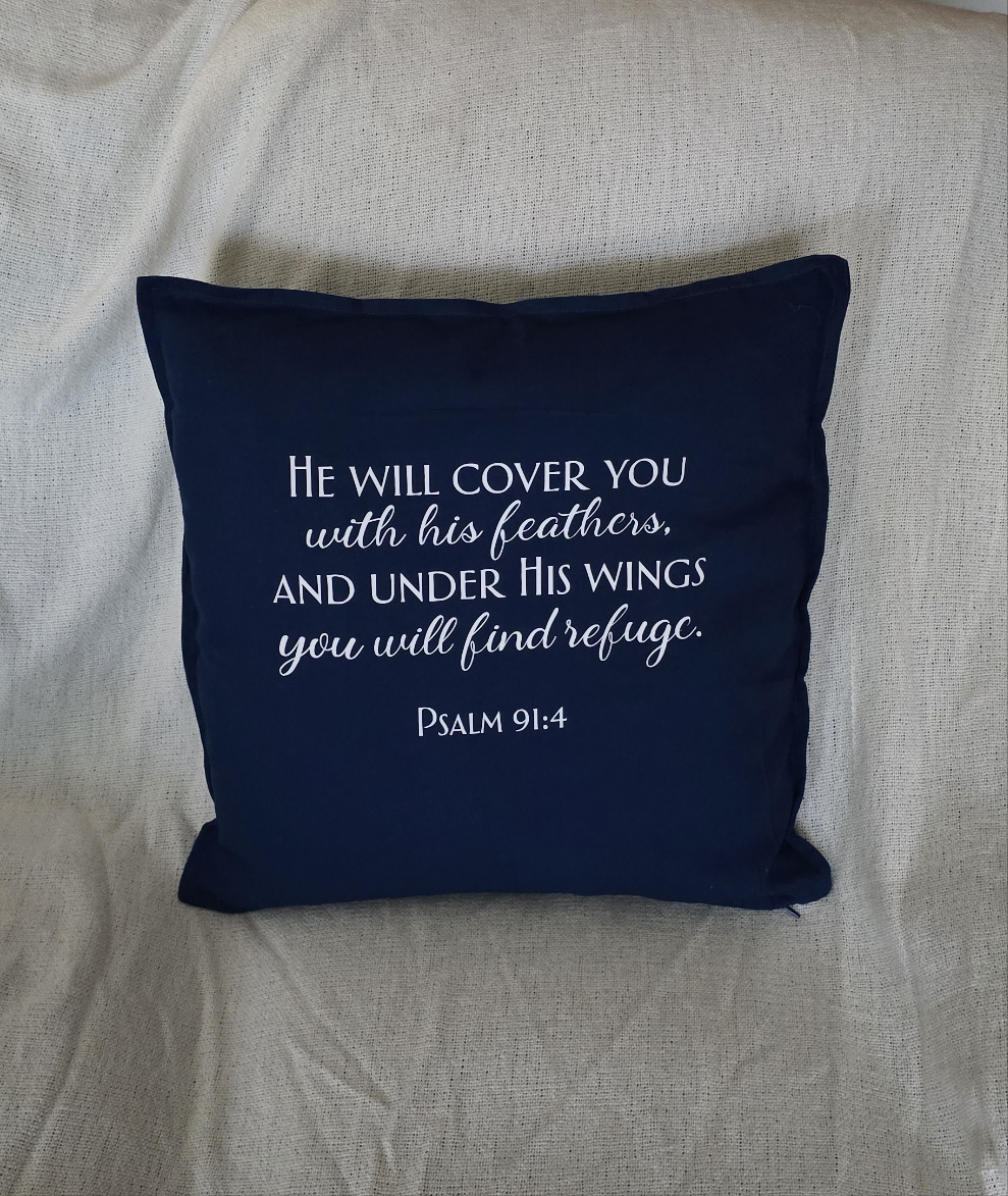 PSALM 91:4 CUSHION