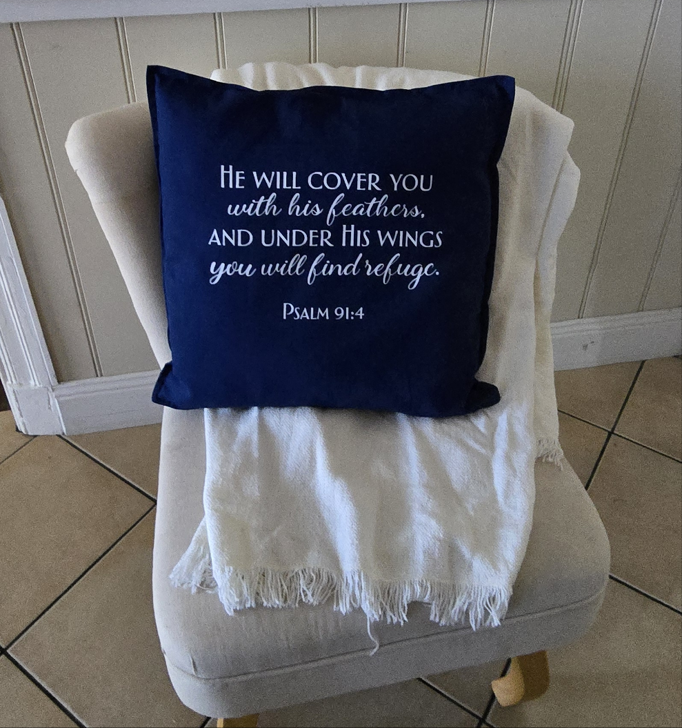 PSALM 91:4 CUSHION